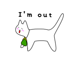 White Cat Lucy sticker #13781378