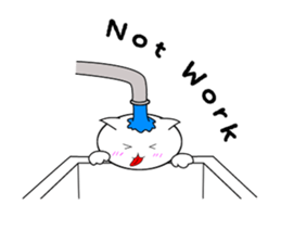 White Cat Lucy sticker #13781379