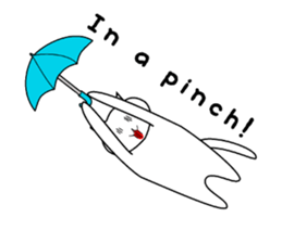 White Cat Lucy sticker #13781384