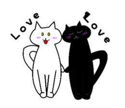 White Cat Lucy sticker #13781385