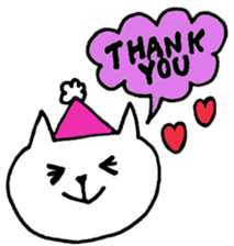 White Cat 2(Japanese) sticker #13783473