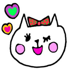 White Cat 2(Japanese) sticker #13783481