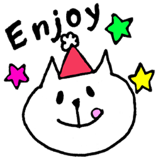 White Cat 2(Japanese) sticker #13783483