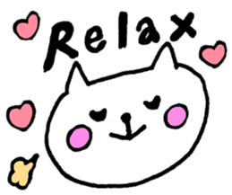 White Cat 2(Japanese) sticker #13783485