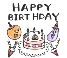 persimmon boy and eggplant boy sticker #13783947