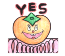 persimmon boy and eggplant boy sticker #13783962