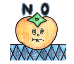 persimmon boy and eggplant boy sticker #13783963