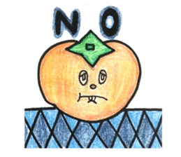 persimmon boy and eggplant boy sticker #13783963