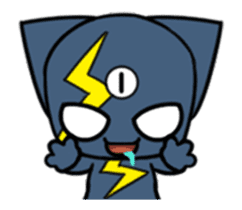 Three eyes cat of the Sendall sticker #13784207