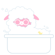 Pinky the Fluffy Alpaca sticker #13784417