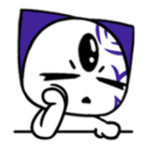 Three eyes cat of the Reyes sticker #13785070