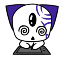 Three eyes cat of the Reyes sticker #13785080