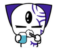 Three eyes cat of the Reyes sticker #13785082