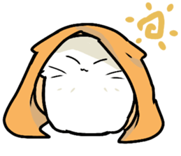 Big white cat sticker #13785208