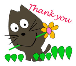 The cat which lives freely. NEKOTA. sticker #13785610