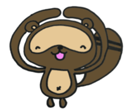 Ponta of raccoon sticker #13786272