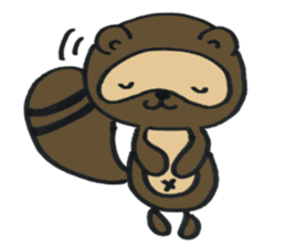 Ponta of raccoon sticker #13786274