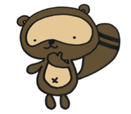 Ponta of raccoon sticker #13786275