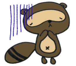 Ponta of raccoon sticker #13786277