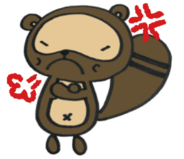 Ponta of raccoon sticker #13786278