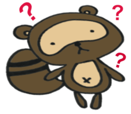 Ponta of raccoon sticker #13786281