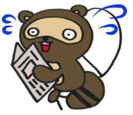 Ponta of raccoon sticker #13786282
