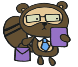 Ponta of raccoon sticker #13786283