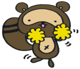 Ponta of raccoon sticker #13786287
