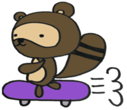 Ponta of raccoon sticker #13786288