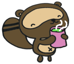 Ponta of raccoon sticker #13786289
