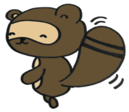 Ponta of raccoon sticker #13786290