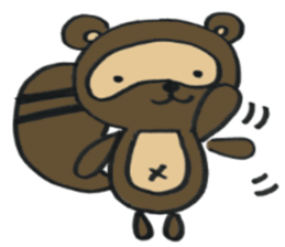 Ponta of raccoon sticker #13786291
