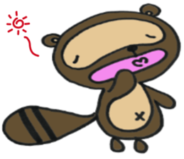 Ponta of raccoon sticker #13786292
