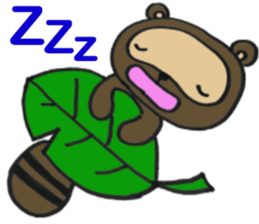 Ponta of raccoon sticker #13786293