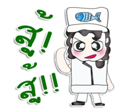 Hello my name is Yamada. Chef^__^ sticker #13786568