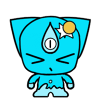 Three eyes cat of the Nutr sticker #13786822