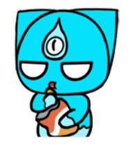 Three eyes cat of the Nutr sticker #13786826