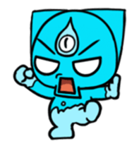 Three eyes cat of the Nutr sticker #13786827