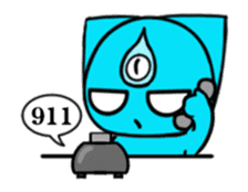 Three eyes cat of the Nutr sticker #13786833