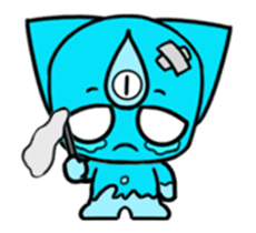 Three eyes cat of the Nutr sticker #13786834