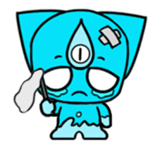 Three eyes cat of the Nutr sticker #13786834