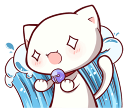 fuku and cat sticker #13787127