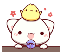 fuku and cat sticker #13787140