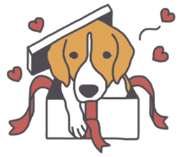 I love my beagle! 5 sticker #13787590