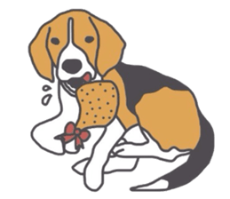I love my beagle! 5 sticker #13787598