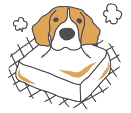 I love my beagle! 5 sticker #13787600