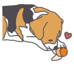 I love my beagle! 5 sticker #13787602