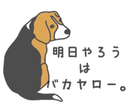 I love my beagle! 5 sticker #13787607