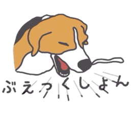 I love my beagle! 5 sticker #13787611