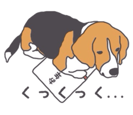 I love my beagle! 5 sticker #13787623
